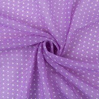 Ткань PC-05   Chiffon   68 г/кв.м ± 5 г/кв.м  147 см ± 2 см  100\% полиэстер №10 сиреневый/белый