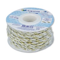 Шнур "Gamma"   3 мм  GC-032   витой   9.1 м ± 0.5 м №001/золото белый