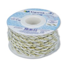 Шнур "Gamma"   3 мм  GC-032   витой   9.1 м ± 0.5 м №001/золото белый
