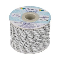 Шнур "Gamma"   5.5 мм  GC-055   витой   9.1 м ± 0.5 м   №001/под серебро белый