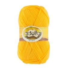 Пряжа ADELIA "TINA"   100\% акрил   5 шт. х  100 г  308 м ± 10 м №154 желтый