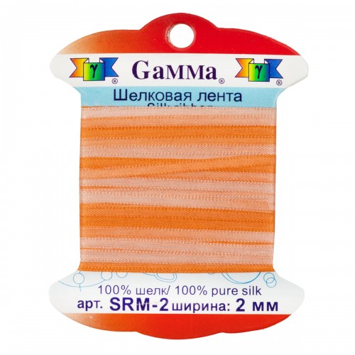 "Gamma"   шелковая   SRM-2   ФАСОВКА   0.2 -  2 мм  9.1 м ± 0.5 м M015 бл.оранжевый/оранжевый