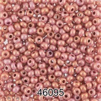 Бисер Чехия круглый 7   10/0   2.3 мм  500 г 46095 (Ф459) св.коричневый