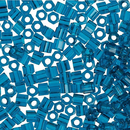 Бисер Япония "TOHO" 11/0   HEXAGON №1   2.2 мм  500 г №0007BD мор.волна