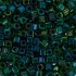 Бисер Япония TOHO CUBE №2 1.5 мм 5 х 5 г №0249 зеленый