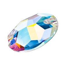 Страз "PRECIOSA"   438-62-301   Crystal AB   24 х  17 мм  стекло   12 шт  в пакете перламутр (crystal AB)