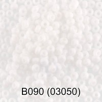 Бисер Чехия "GAMMA" круглый 2   10/0   2.3 мм  10 х  5 г  1-й сорт B090 белый ( 03050 )