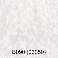 Бисер Чехия "GAMMA" круглый 2   10/0   2.3 мм  10 х  5 г  1-й сорт B090 белый ( 03050 )