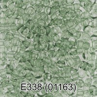 Бисер Чехия "GAMMA" круглый 5   10/0   2.3 мм  50 г  1-й сорт E338 т.зеленый ( 01163 )