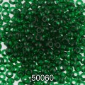Бисер Чехия круглый 2 10/0 2.3 мм 500 г 50060 (Ф108) зеленый