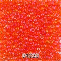 Бисер Чехия круглый 6 10/0 2.3 мм 500 г 91030 (Ф151) яр.оранжевый