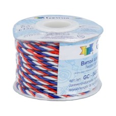 Шнур "Gamma"   4 мм  GC-043C   витой   9.1 м ± 0.5 м №001/026/094 триколор