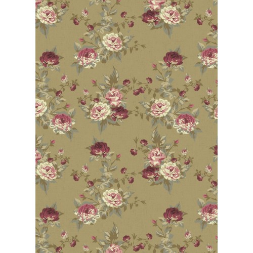Ткань для пэчворка PEPPY   ВИКТОРИАНСКИЕ РОЗЫ   ФАСОВКА   50 x 55 см  146 г/кв.м ± 5   100\% хлопок ВР-31 зеленый