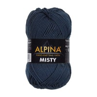 Пряжа ALPINA "MISTY"   70\% хлопок, 30\% шерсть   10 шт. х  50 г  105 м ± 5 м №05 синий