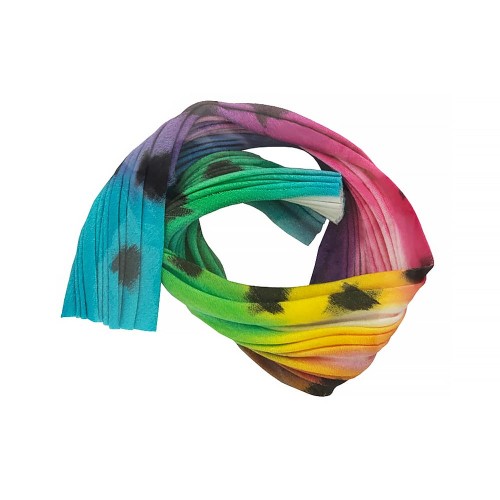 Лента декоративная "Floranta" Shibori   (Шибори)   120 мм  20 см №116e радуга 4