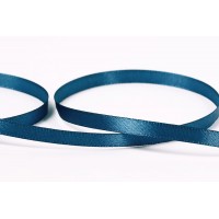 Лента атласная 6 мм ( 1/4 ")  "Gamma"   33 м ± 2 м №145 сине-серый