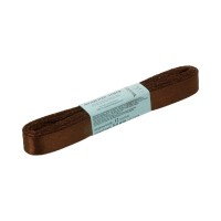 Лента атласная 12 мм ( 1/2 ")  "Gamma"   AL-12P   ФАСОВКА   10 x  5.4 м №154 т.коричневый