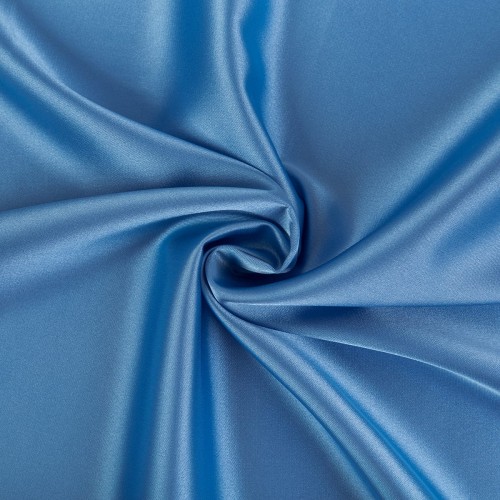 Ткань PSS-001   Poly satin   ФАСОВКА   100 г/кв.м ± 5 г/кв.м  100 х  145 см  95\% полиэстер, 5\% спандекс №05 голубой