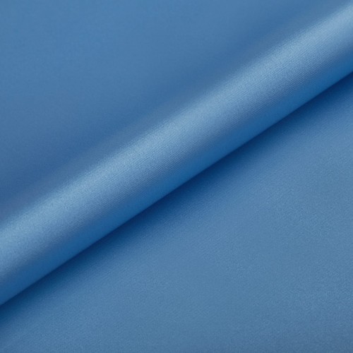Ткань PSS-001   Poly satin   ФАСОВКА   100 г/кв.м ± 5 г/кв.м  100 х  145 см  95\% полиэстер, 5\% спандекс №05 голубой