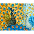 Канва/ткань с рисунком Grafitec серия 12.000 80 см х 60 см 12.302 Экзотические павлины