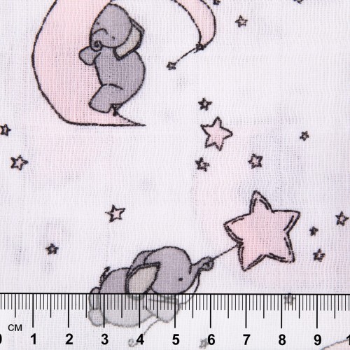 Ткань "PEPPY"   Ткань муслиновая   ФАСОВКА   EMBRACE   100\% хлопок   100 х  125 см  Shannon Fabrics emlittleone blush
