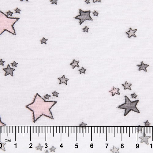 Ткань "PEPPY"   Ткань муслиновая   ФАСОВКА   EMBRACE   100\% хлопок   100 х  125 см  Shannon Fabrics emshooting star blush
