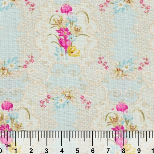 Ткань для пэчворка PEPPY   ВЕСЕННИЙ ЭТЮД   ФАСОВКА   50 x 55 см  146 г/кв.м ± 5   100\% хлопок ВЭ-08 голубой