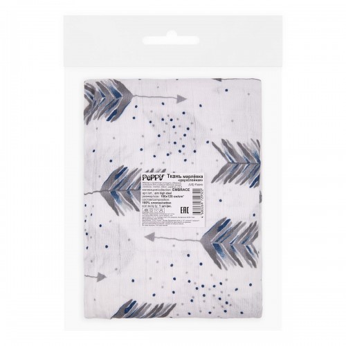 Ткань "PEPPY"   Ткань муслиновая   ФАСОВКА   EMBRACE   100\% хлопок   100 х  125 см  Shannon Fabrics aim high steel
