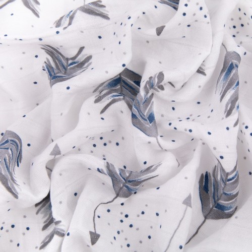 Ткань "PEPPY"   Ткань муслиновая   ФАСОВКА   EMBRACE   100\% хлопок   100 х  125 см  Shannon Fabrics aim high steel