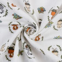 Ткань "PEPPY"   Ткань муслиновая   ФАСОВКА   SMD EMBRACE   100\% хлопок   100 х  125 см  Shannon Fabrics flower crowns saltwater