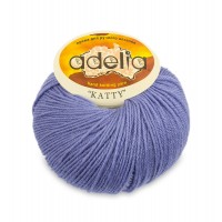 Пряжа ADELIA "KATTY"   100\% шерсть   10 шт. х  50 г  150 м ± 10 м №22 т.голубой