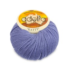 Пряжа ADELIA "KATTY"   100\% шерсть   10 шт. х  50 г  150 м ± 10 м №22 т.голубой