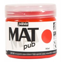Краска акриловая "PEBEO"   экстра матовая Mat Pub №2   140 мл 256005 красный алый