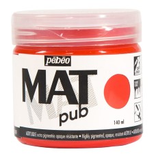 Краска акриловая "PEBEO"   экстра матовая Mat Pub №2   140 мл 256005 красный алый
