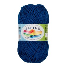 Пряжа ALPINA "GARRY"   100\% мерсеризованный хлопок   10 шт. х  50 г  50 м ± 2 м №17 лазурит (яр.синий)