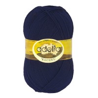 Пряжа ADELIA "RACHEL"   90\% шерсть, 10\% полиэстер   5 шт. х  100 г  400 м ± 15 м  СК/Распродажа №14 т.синий