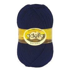 Пряжа ADELIA "RACHEL"   90\% шерсть, 10\% полиэстер   5 шт. х  100 г  400 м ± 15 м  СК/Распродажа №14 т.синий