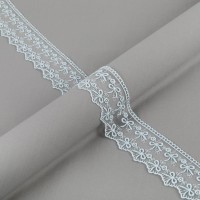 Кружево "Gamma"   "сетка"   50 мм  GKM-5001M   в рулоне   10 м ± 0.2   Турция TL008BL голубой