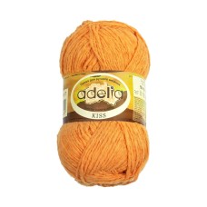 Пряжа ADELIA "KISS"   100\% полиэстер   10 шт. х  50 г  145 м ± 7 м №17 рыжий