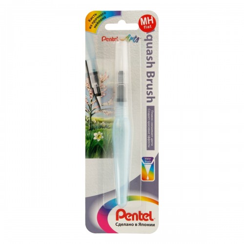 Кисть синтетика "Pentel"   Кисть с резервуаром Aquash Brush в блистере   круглая   короткая ручка XFRH/1-MH