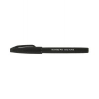 "Pentel"   Фломастер-кисть Brush Sign Pen   2,0 мм   кисть SES15C-A черный