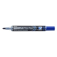 "Pentel"   Маркер для белых досок Maxiflo Flex-Feel, гибкий наконечник,   1 - 5 мм   перо круглое MWL5SBF-CX синий