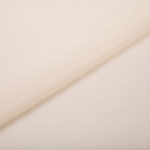 Ткань PC-02   Poly Chiffon   ФАСОВКА   84 г/кв.м ± 5 г/кв.м  150 х  147 см ± 5 см  100\% полиэстер №01 св.кремовый