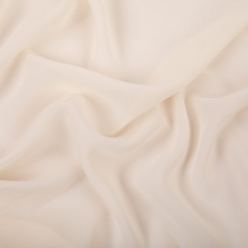 Ткань PC-02   Poly Chiffon   ФАСОВКА   84 г/кв.м ± 5 г/кв.м  150 х  147 см ± 5 см  100\% полиэстер №01 св.кремовый