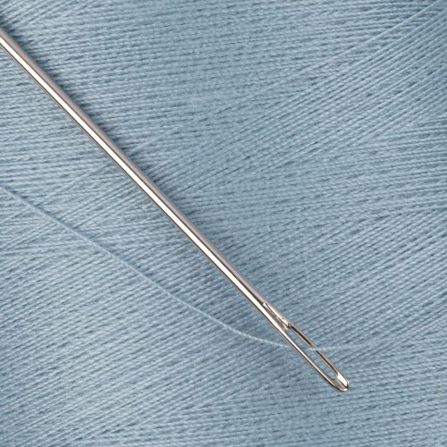 Швейные нитки (полиэстер) 40/2   "Nitka"  ( 301-400 )  4570 м №326 серо-голубой