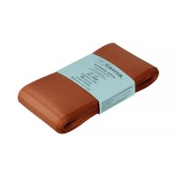 Лента атласная 50 мм ( 2 ")  "Gamma"   AL-50P   ФАСОВКА   5 x  5.4 м №037 св.коричневый