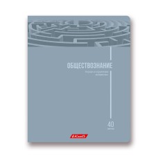"Светоч"   Тетрадь предметная "School Life"   A5+   40 л.  на скобе   60 г/кв.м , белизна 100 \%  10 шт. , клетка 40ТСК5_000112 Обществознание