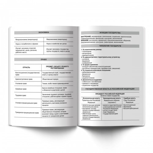 "Светоч"   Тетрадь предметная "School Life"   A5+   40 л.  на скобе   60 г/кв.м , белизна 100 \%  10 шт. , клетка 40ТСК5_000112 Обществознание