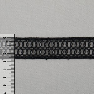 Гипюр "Gamma"   27 мм  GGM-2703   в рулоне   10 м ± 0.2 GP002BL черный