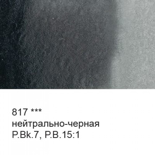 Краска акварель "VISTA-ARTISTA"   "Gallery"   художественная в тубе   VGWT   10 мл  3 шт. 817 Нейтрально-черная